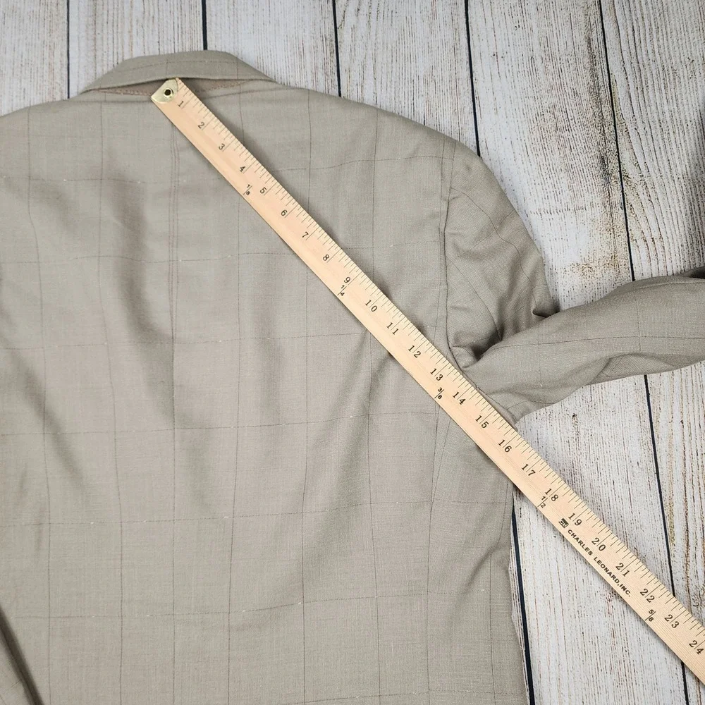 Christian Dior Monsieur Blazer Mens Size 41L Taupe/Purple Double Breasted‎